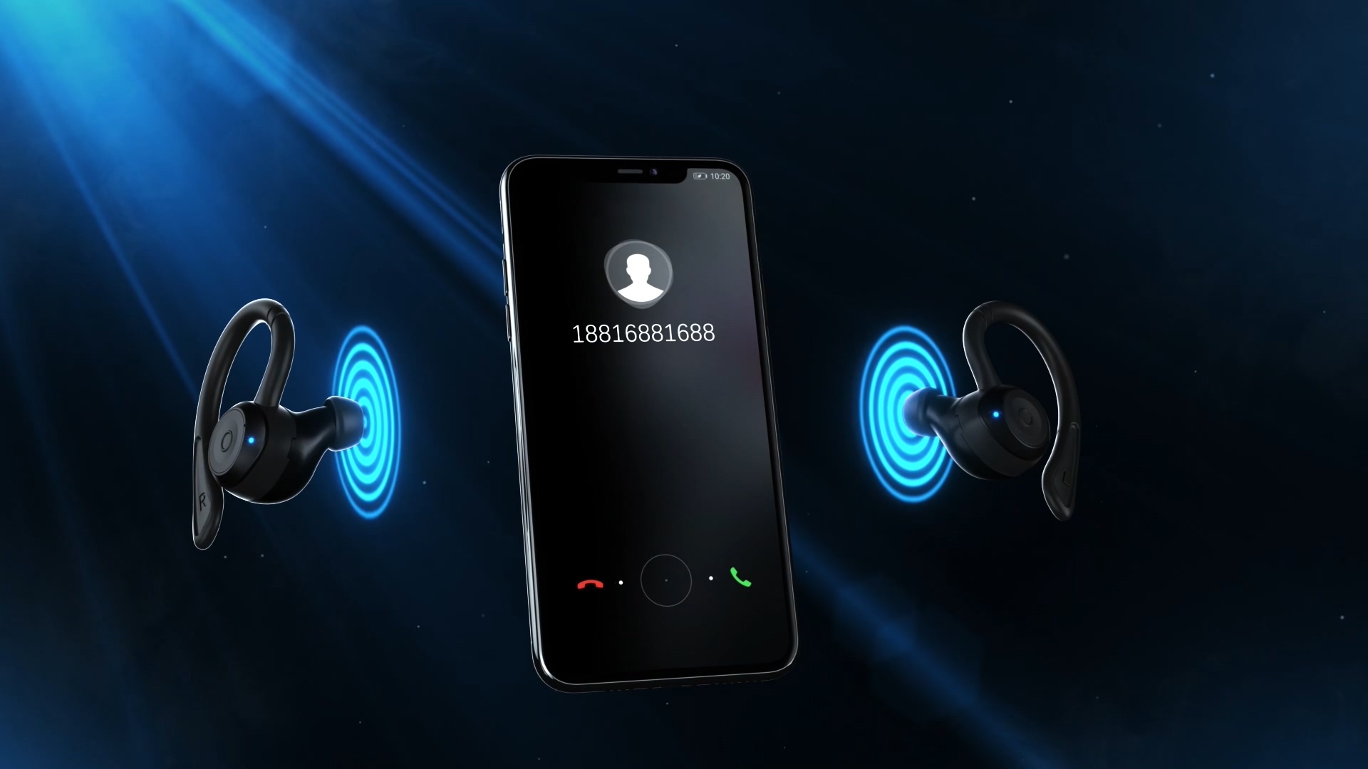 蓝牙耳机-产品三维动画视频演绎